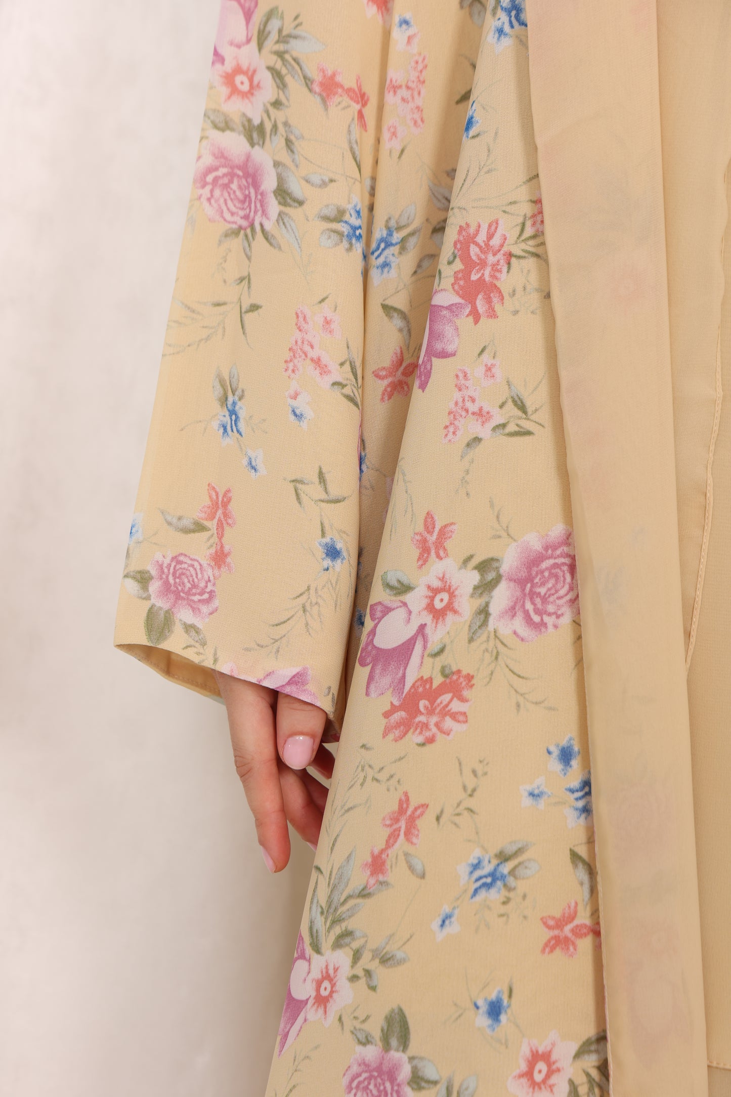 Yellow Bloom Abaya