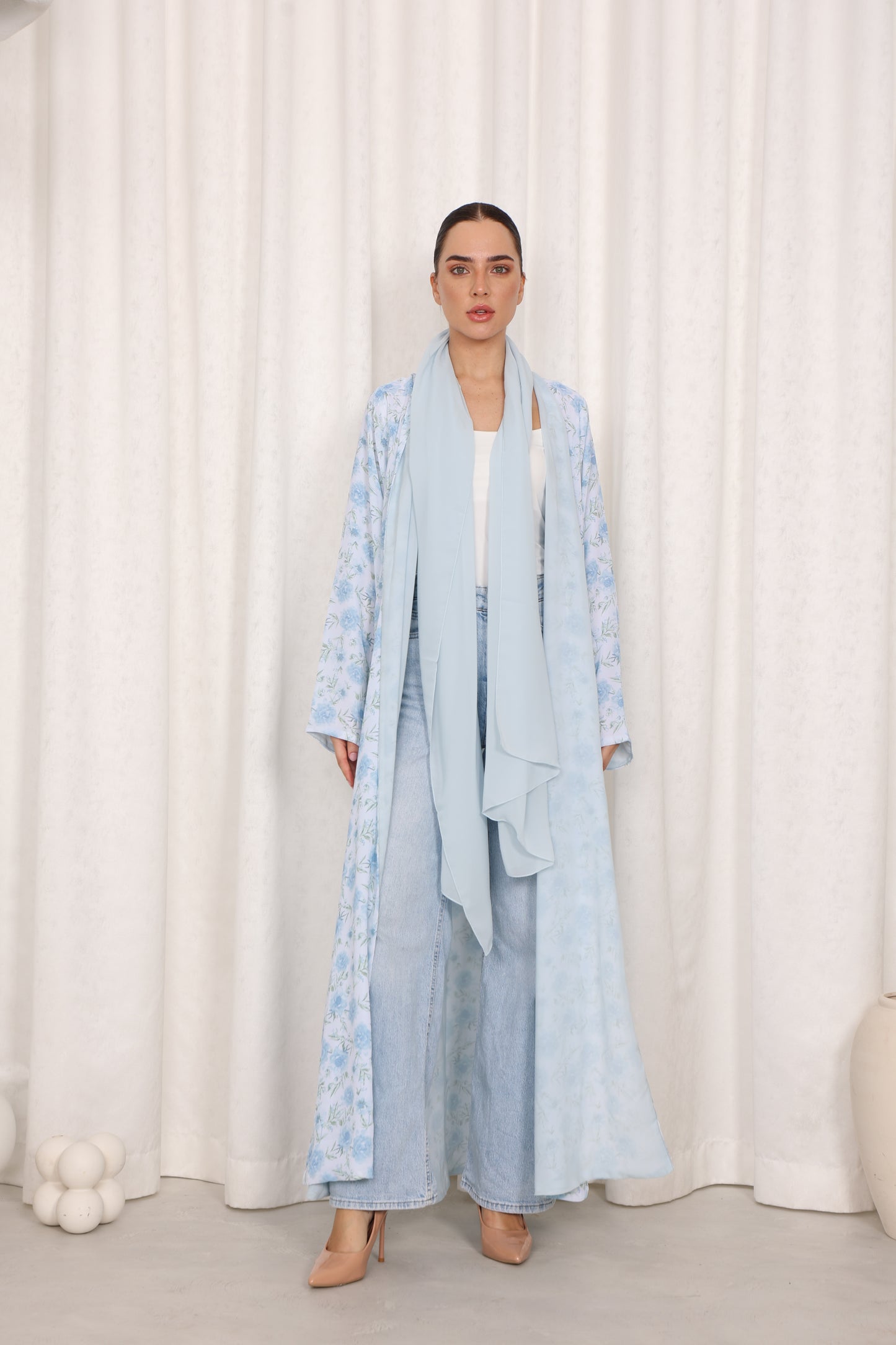 Blue Summer Abaya