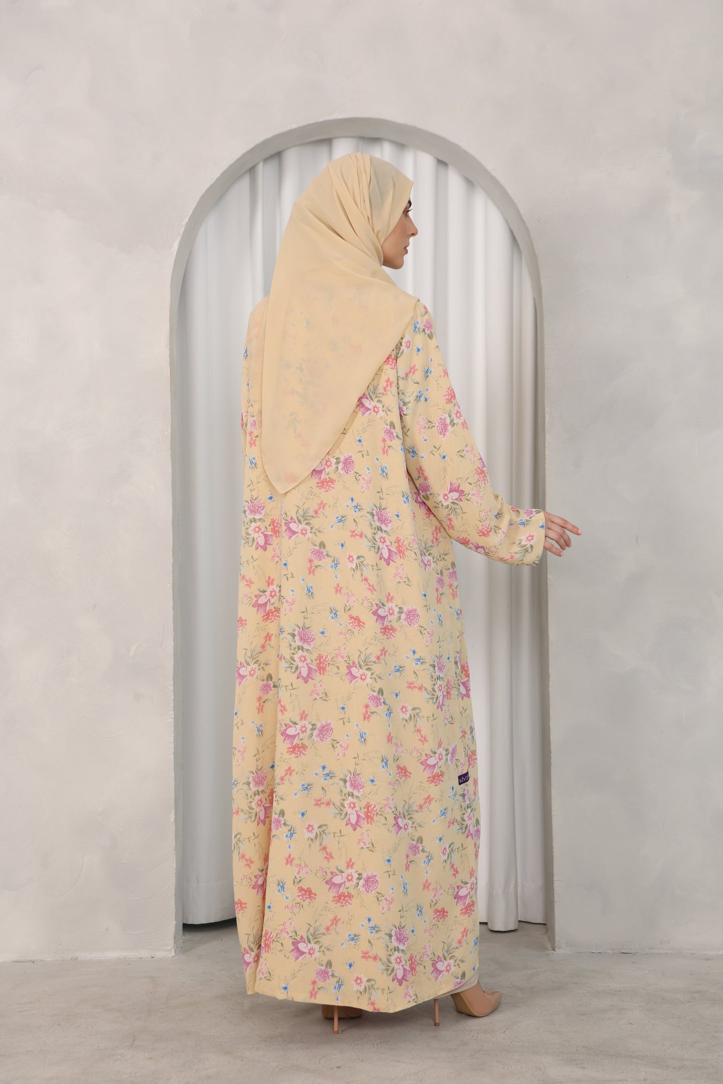 Yellow Bloom Abaya