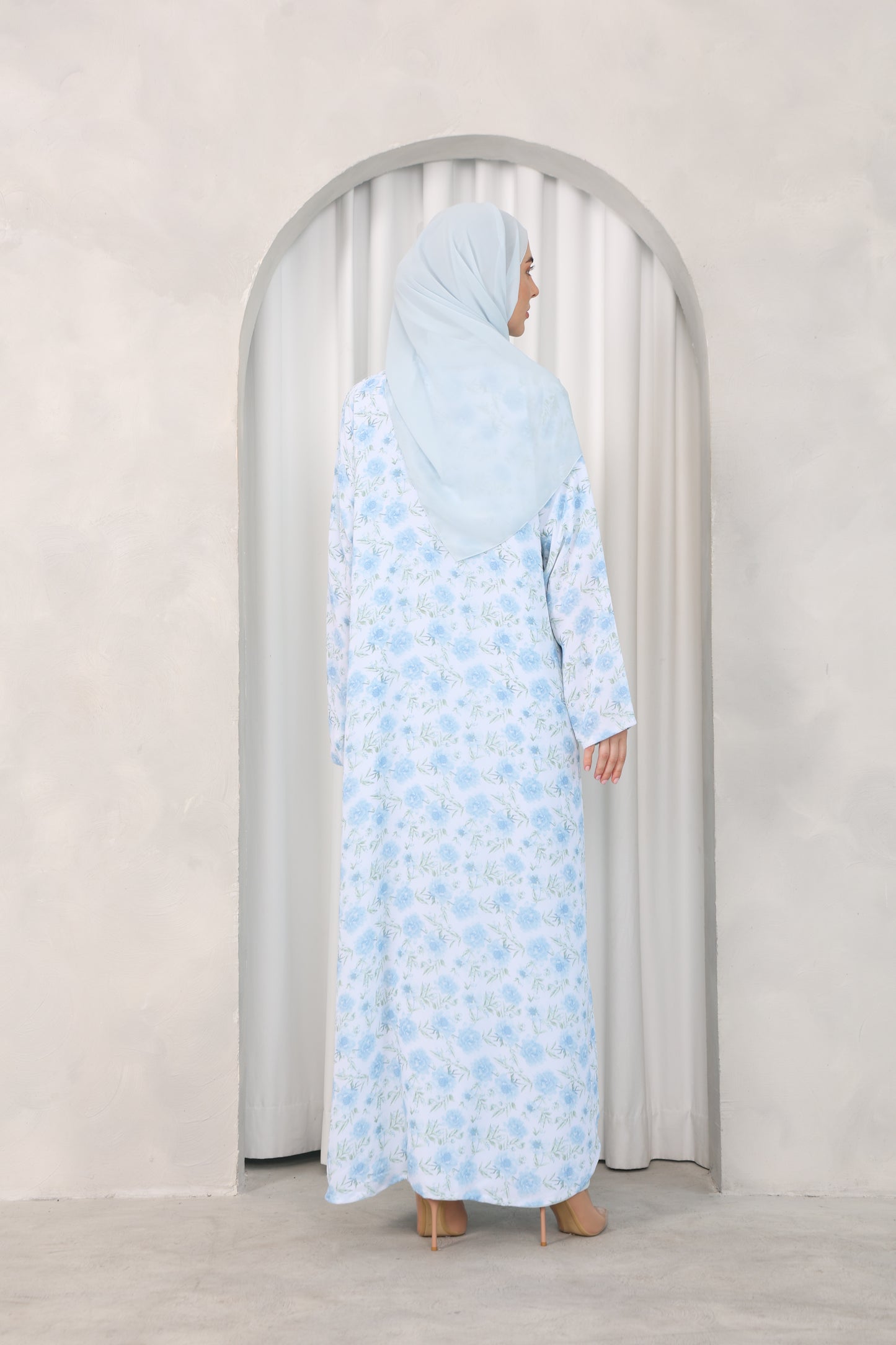 Blue Summer Abaya