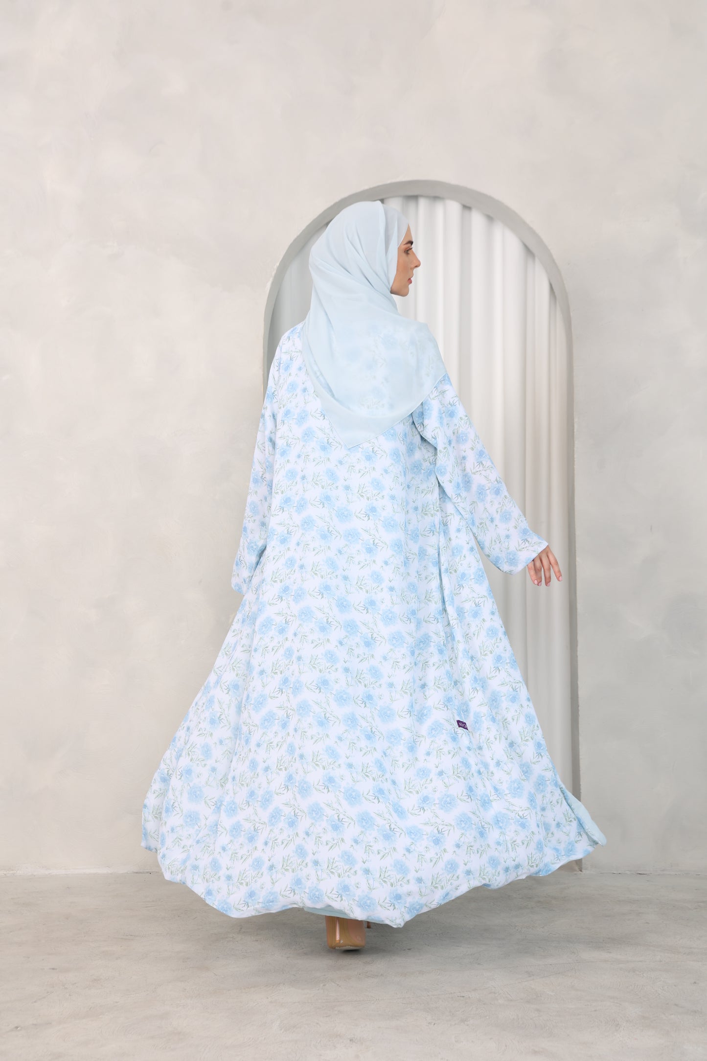 Blue Summer Abaya