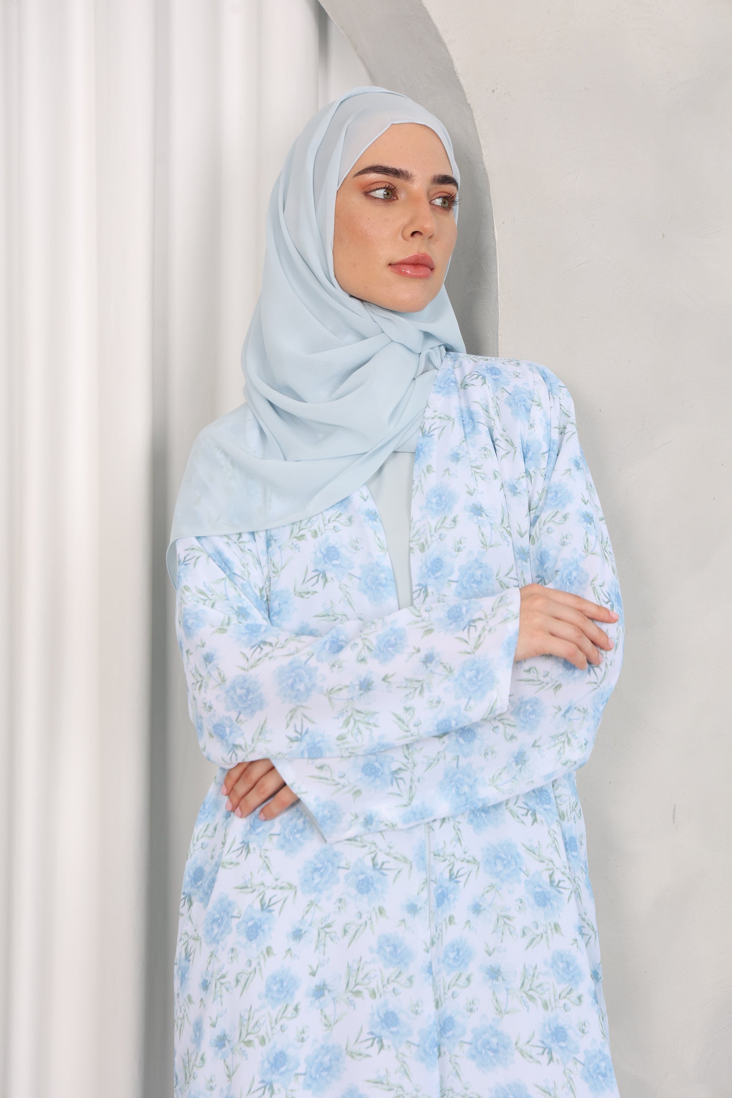 Blue Summer Abaya
