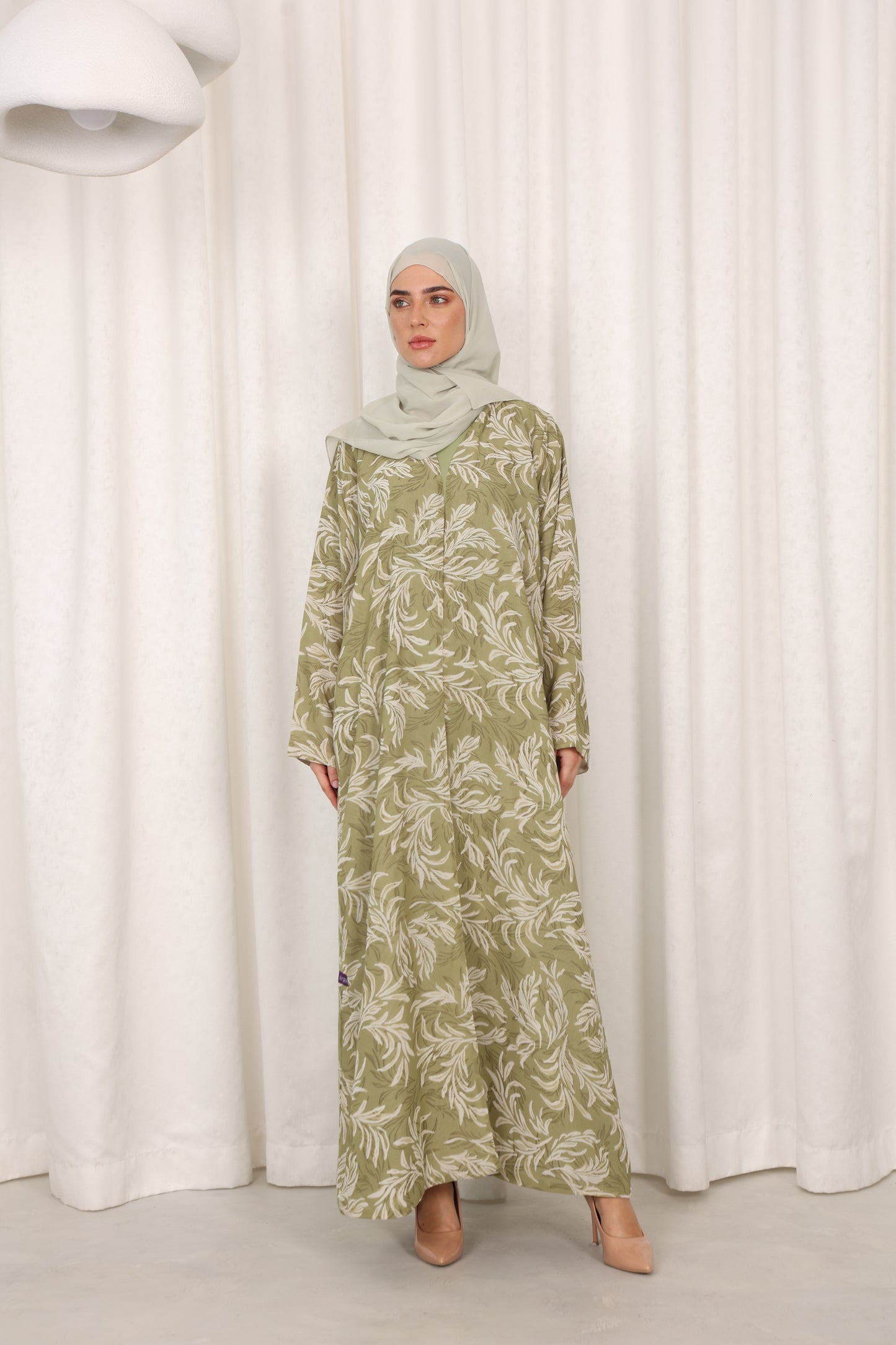 Green Leaves Abaya