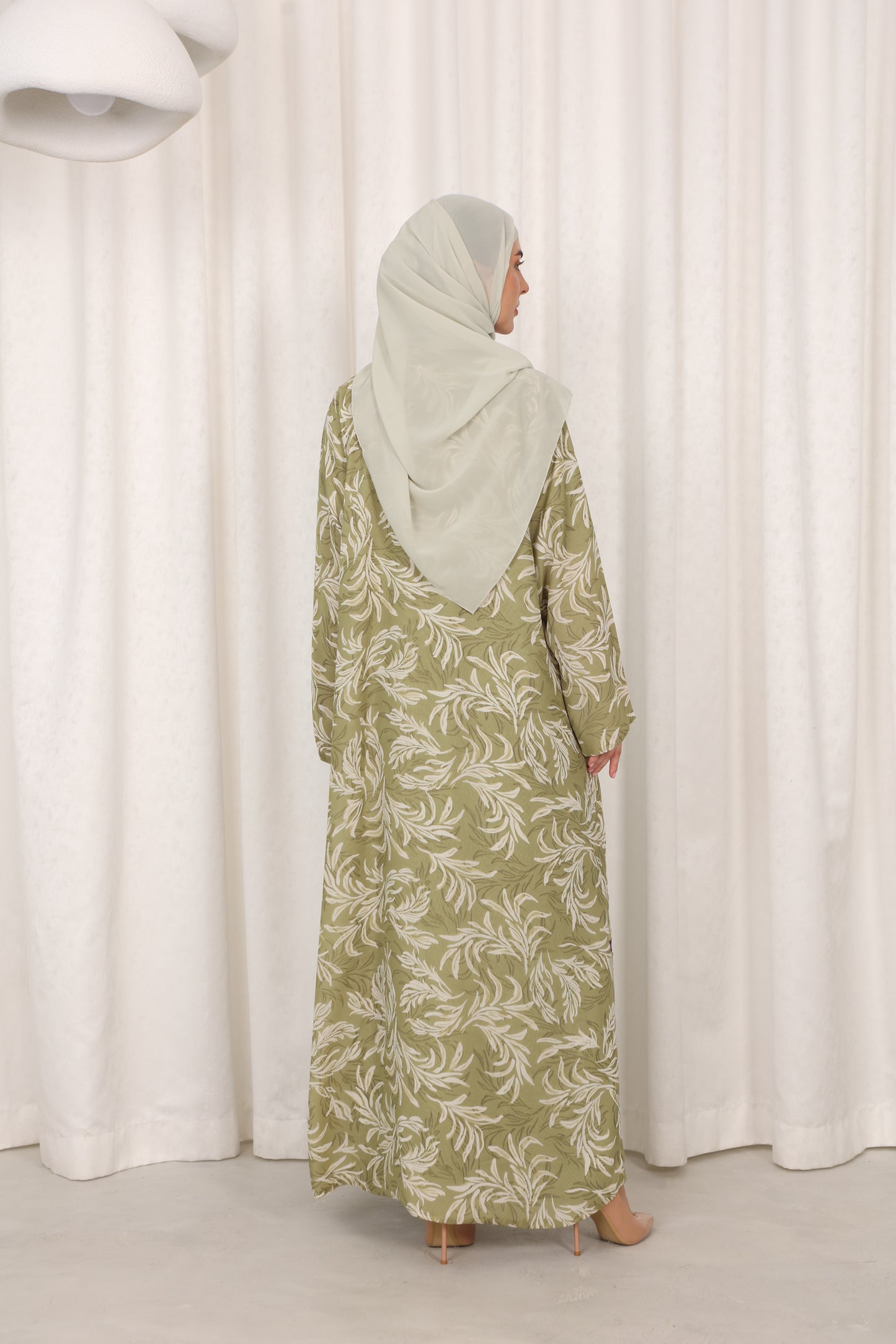 Green Leaves Abaya