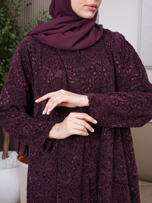 Laced Velvet — Plum