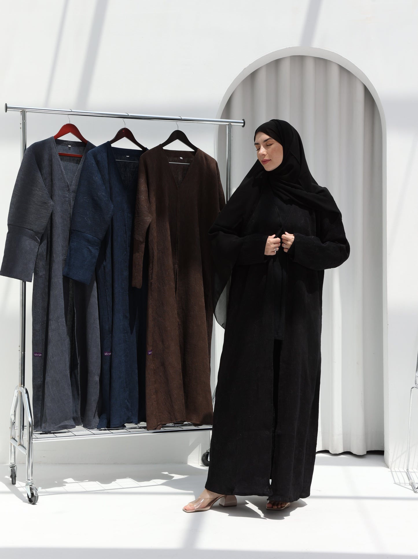 Printed Autumn Abaya