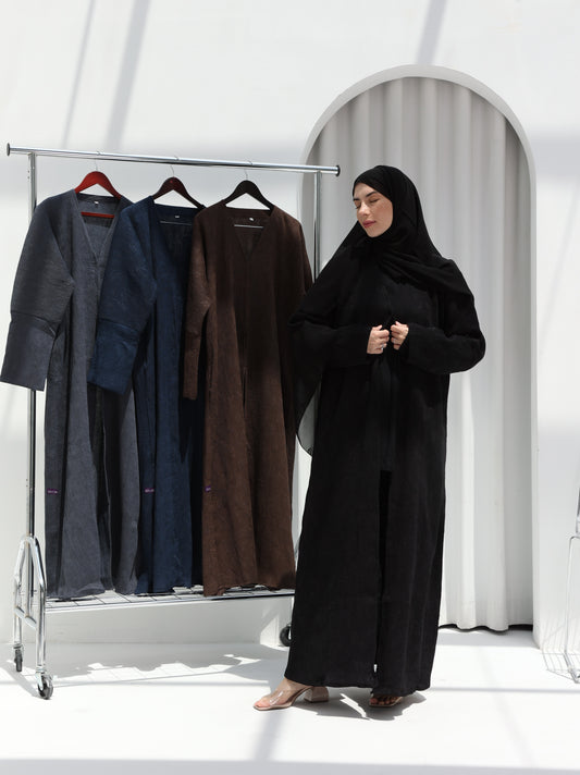 Printed Autumn Abaya