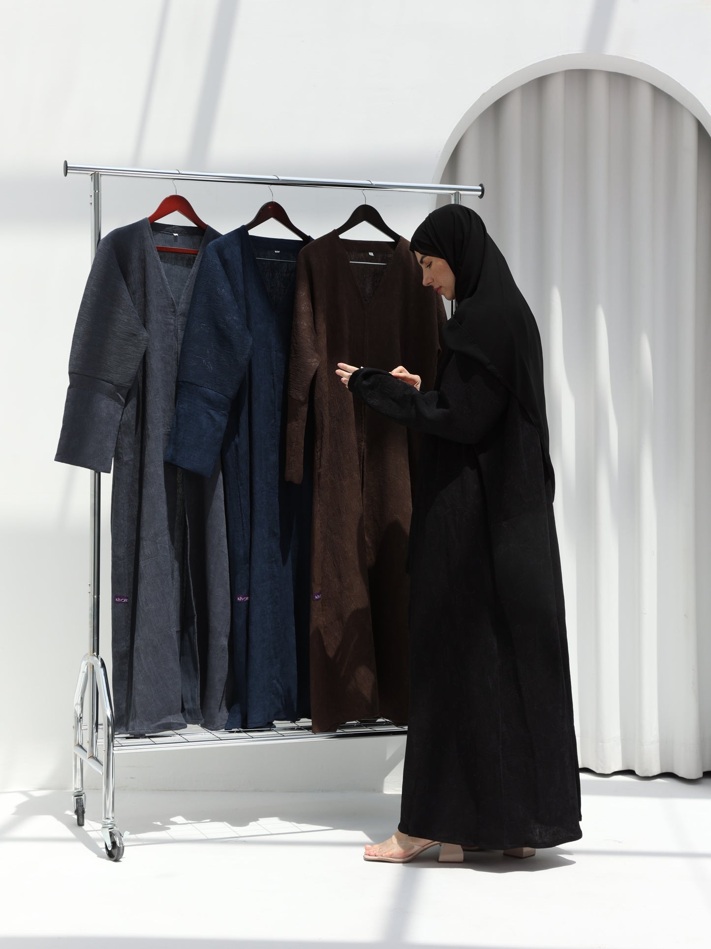 Printed Autumn Abaya