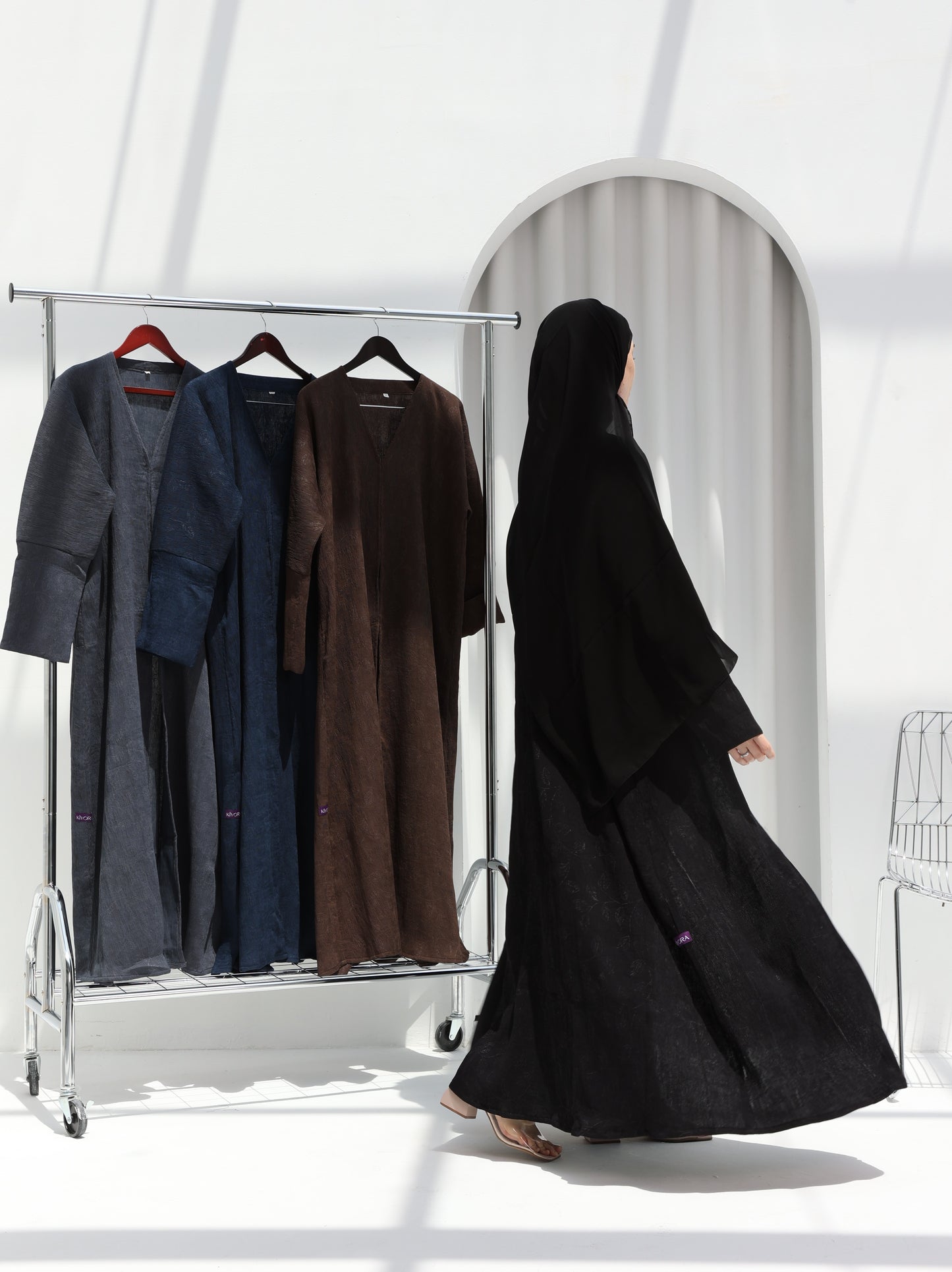 Printed Autumn Abaya